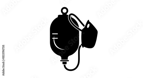 Intravenous Drip Illustration Medical Treatment and Healthcare Concept.