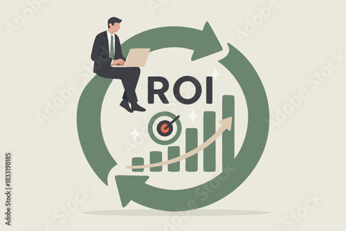 Maximize your ROI with dynamic growth and expert strategies a visual metaphor for business success and financial returns