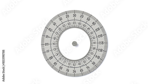 An isolated metal ruler tool on a white background serves as a precise measuring instrument featuring a centimeter scale and numbers for accurate object measurement