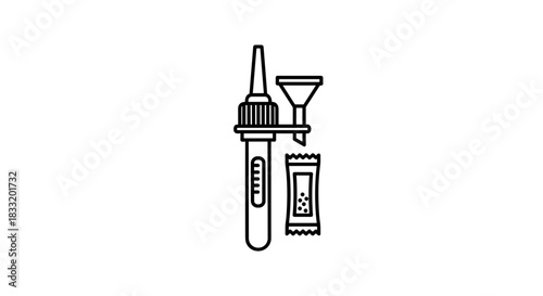 Rapid Antigen Test Kit Icon Essential Tool for Quick Health Assessment.