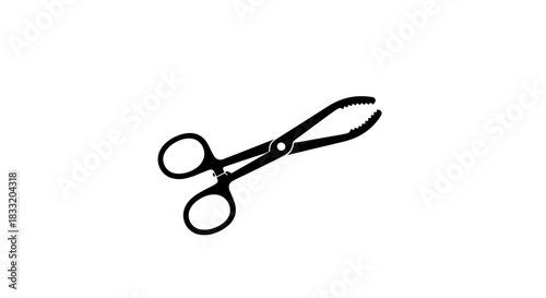 Forceps Silhouette Precision Instrument for Medical and Laboratory Use.