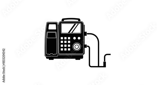 Infusion Pump Illustration Medical Device for Controlled Fluid Delivery.
