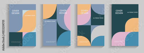Abstract vector covers design template. Brochure template layout. Cover design for annual report and business. Business presentation vector A4 vertical orientation front page mock up set.