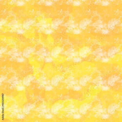 Abstract yellow watercolor texture background pattern.