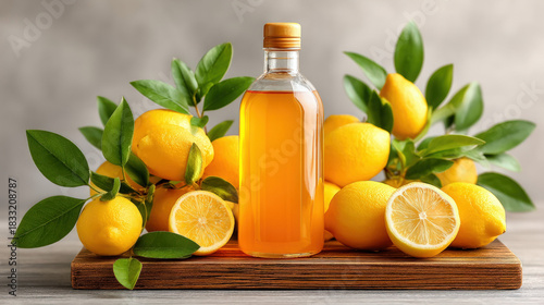 a bottle of natural, chemic...