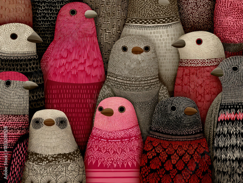 Bird pattern background