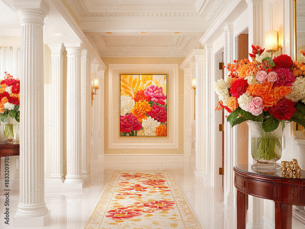 Naklejka premium Carpet interior flooring