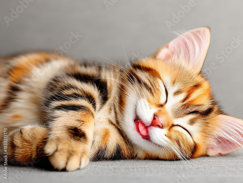 Grinning cat smiling face
