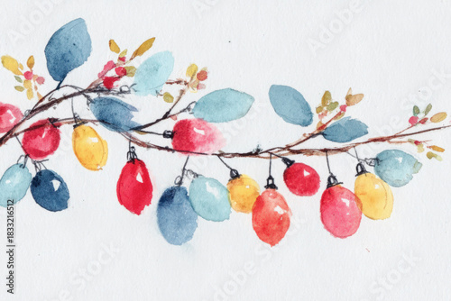 simple watercolor of a stri...
