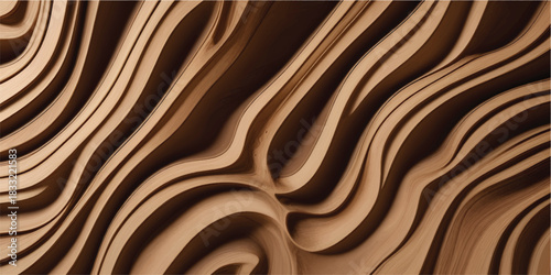 Brown chocolate wood texture background with zebra seamless vector pattern illustration