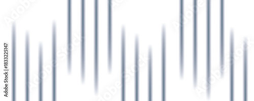 Minimalistic abstract background featuring diagonal white stripes with soft shadows with subtle gradients on a clean white surface. Empty space, product display background. Reeded Glass.