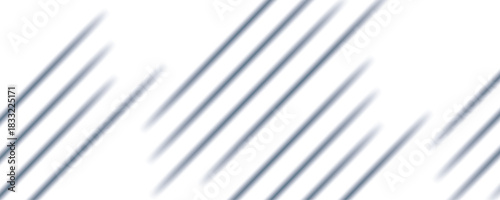 Minimalistic abstract background featuring diagonal white stripes with soft shadows with subtle gradients on a clean white surface. Empty space, product display background. Reeded Glass.