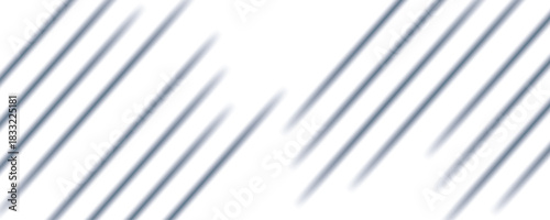 Minimalistic abstract background featuring diagonal white stripes with soft shadows with subtle gradients on a clean white surface. Empty space, product display background. Reeded Glass.