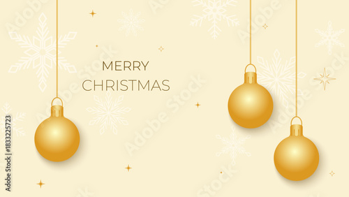 christmas background with balls