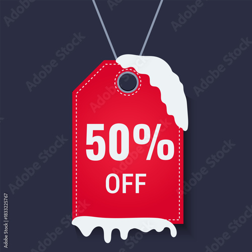 Winter sale tag