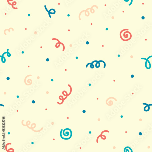 confetti seamless pattern