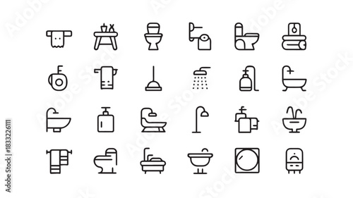 set of kitchen icons