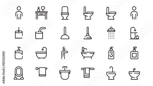 set of kitchen icons