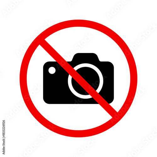 No photography sign