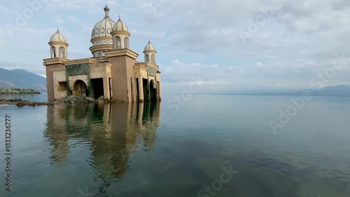 Sightings of floating mosques in Palu City, Central of sulawesi, Indonesia,after the tsunami.