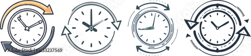 Fast forward time arrow icon featuring dual directional strokes suggesting movement speed timeline acceleration concept