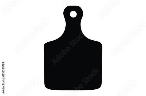 Cattle ear tag silhouette vector, Cow ear tag icon