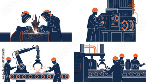 Detailed line art illustration of the United States Capitol building and Washington Monument architecture for design, education, tourism, history, and landmark projects