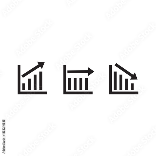 bar chart with arrow