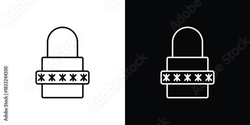 Password icons vector template, EPS 10 for design