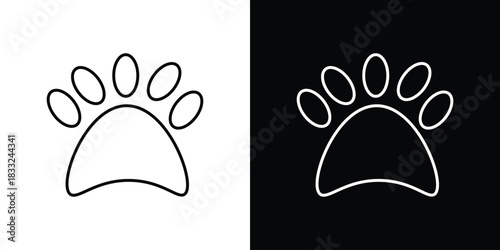 Paw icons vector template, EPS 10 for design