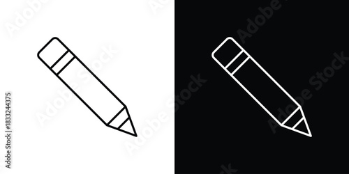 Pencil icons vector template, EPS 10 for design