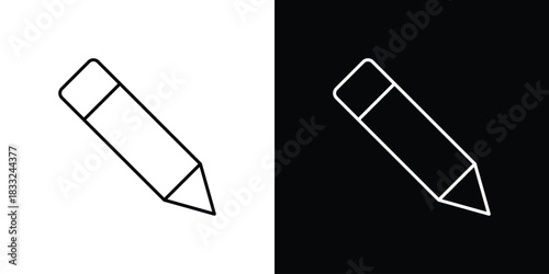 Pencil icons vector template, EPS 10 for design