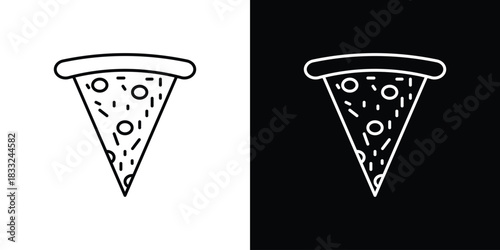 Pizza slice icons vector template, EPS 10 for design