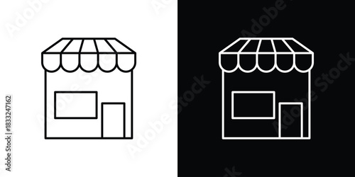 Shop icons vector template, EPS 10 for design