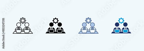 co worker multiple style icon