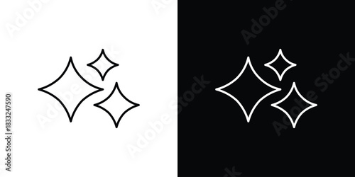 Sparkles icons vector template, EPS 10 for design