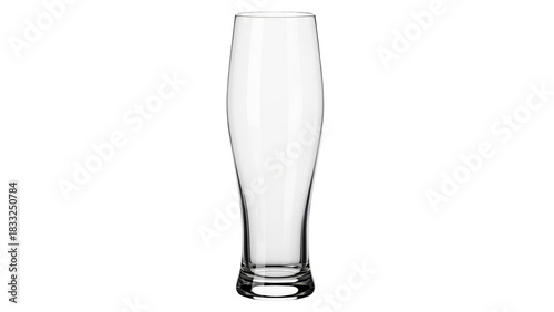 Bild auf Leinwand Isolated pilsner beer glass is ready for a refreshing beverage, cool drink, or c