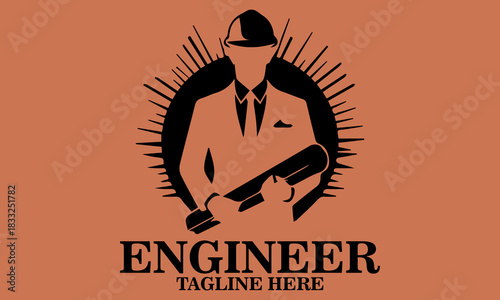 Engineer logo icon. Engineer vector illustration