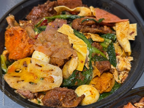 Authentic Sichuan Mala Xiang Guo with Assorted Meat, Vegetables, and Lotus Root