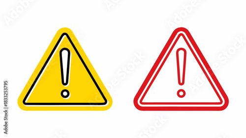 Warning alert sign icons collection