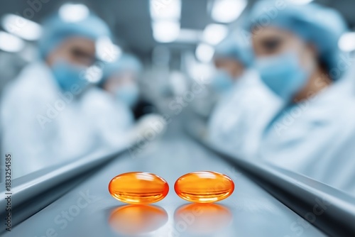 Analyzing lab-made orange gel capsules
