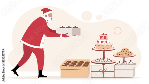 Santa Delivering Sweets