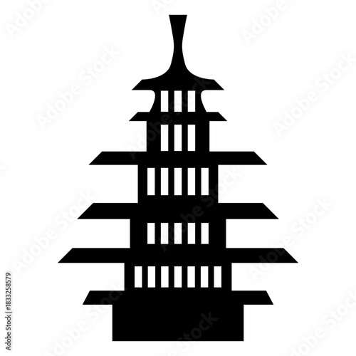 Buddhist pagoda icon