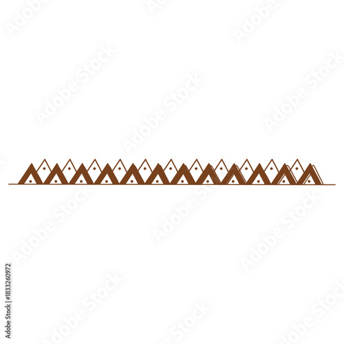 Abstract triangle frame pattern