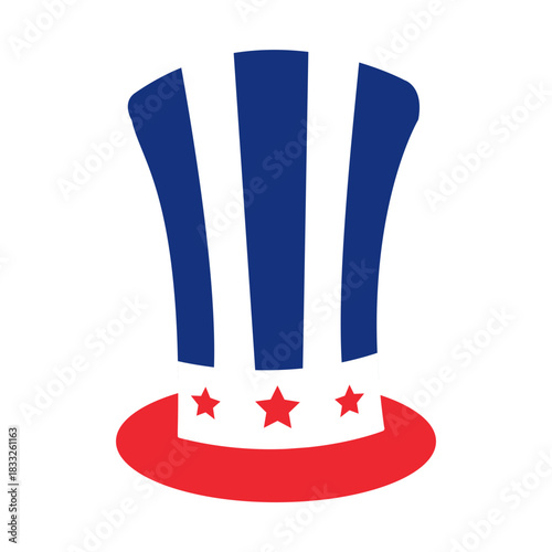 American flag print hat