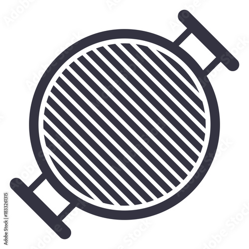 Barbecue stove flat icon