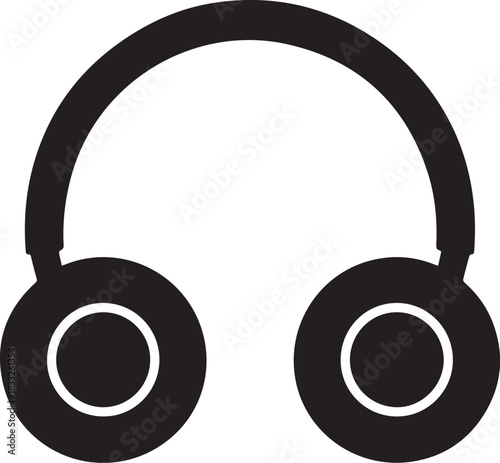 headphone silhouette icon