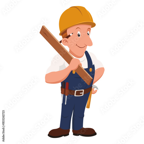 Carpenter cartoon profession