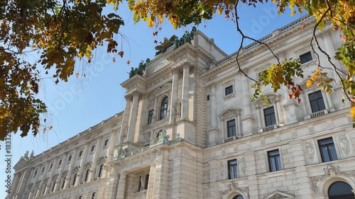 South-eastern facade of the New Castle of Hofburg, Vienna