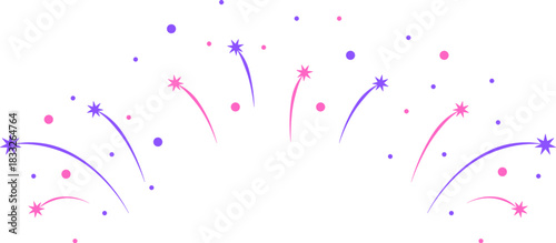 Abstract colorful fireworks explosion silhouette bursting with vibrant orange blue and yellow shapes against a light background perfect for celebratory designs and festive backgrounds, presented as.
